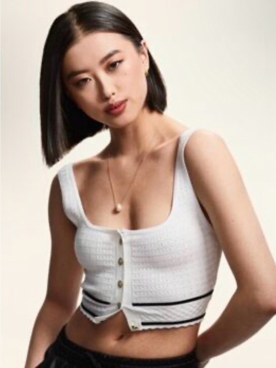 Babaton Tops - Babaton Sculpt Knit Button Tank from Aritzia